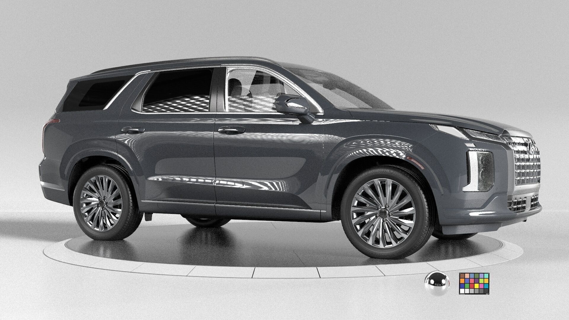 Hyundai Palisade 2024 SUV -photoreal-Vray-Redshift-Unreal-lights 3D model_3