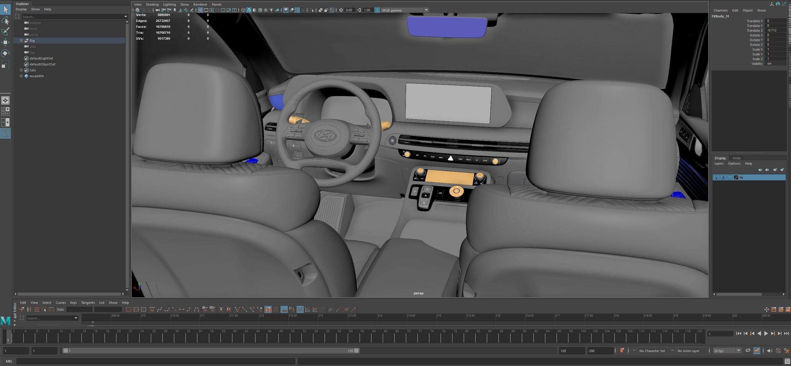 Hyundai Palisade 2024 SUV -photoreal-Vray-Redshift-Unreal-lights 3D model_19