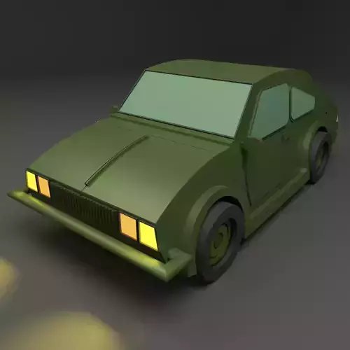 Lowpoly car 7 Low-poly 3D model