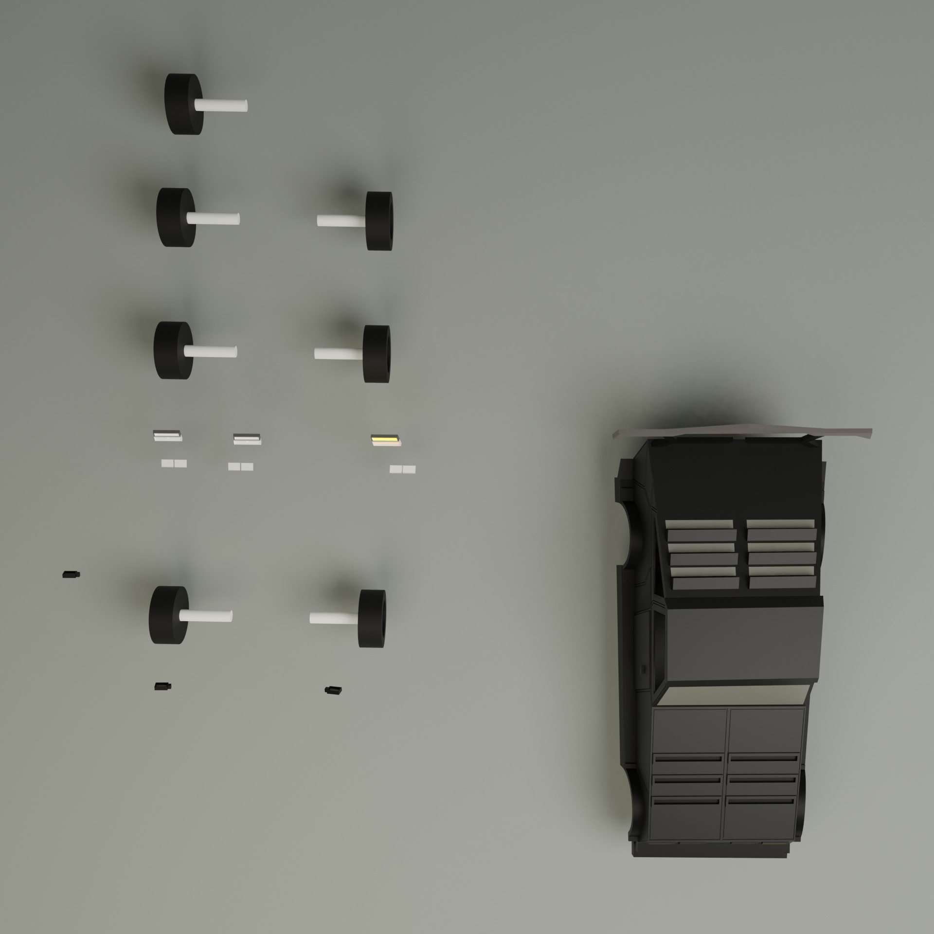 Car number 8 Low-poly 3D model_3