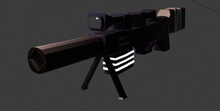 Gun of the future 3D model_1