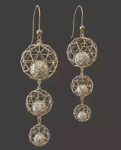 Modern earrings