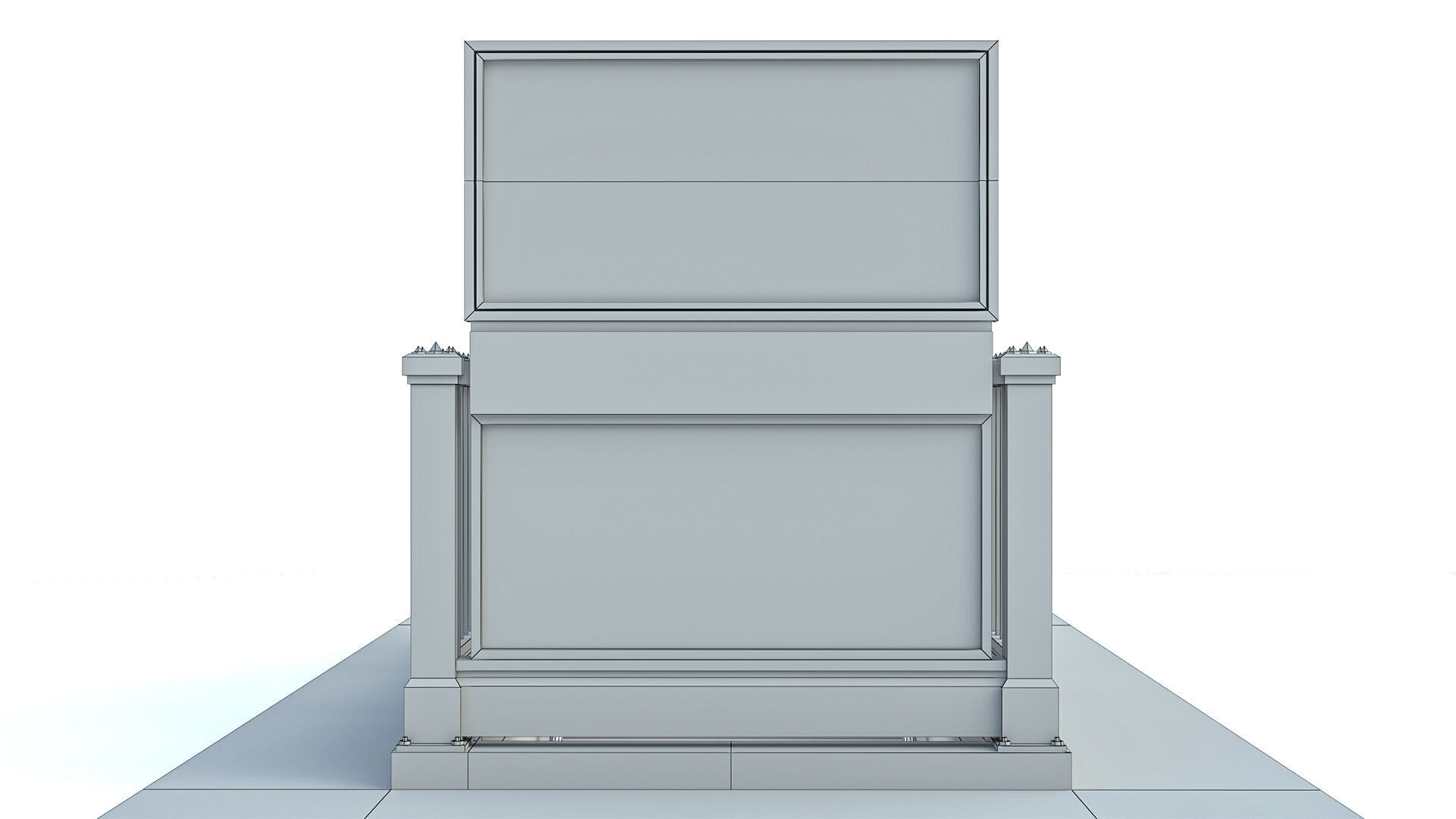 NYC Subway Entrance PBR 01 Low-poly 3D model_21