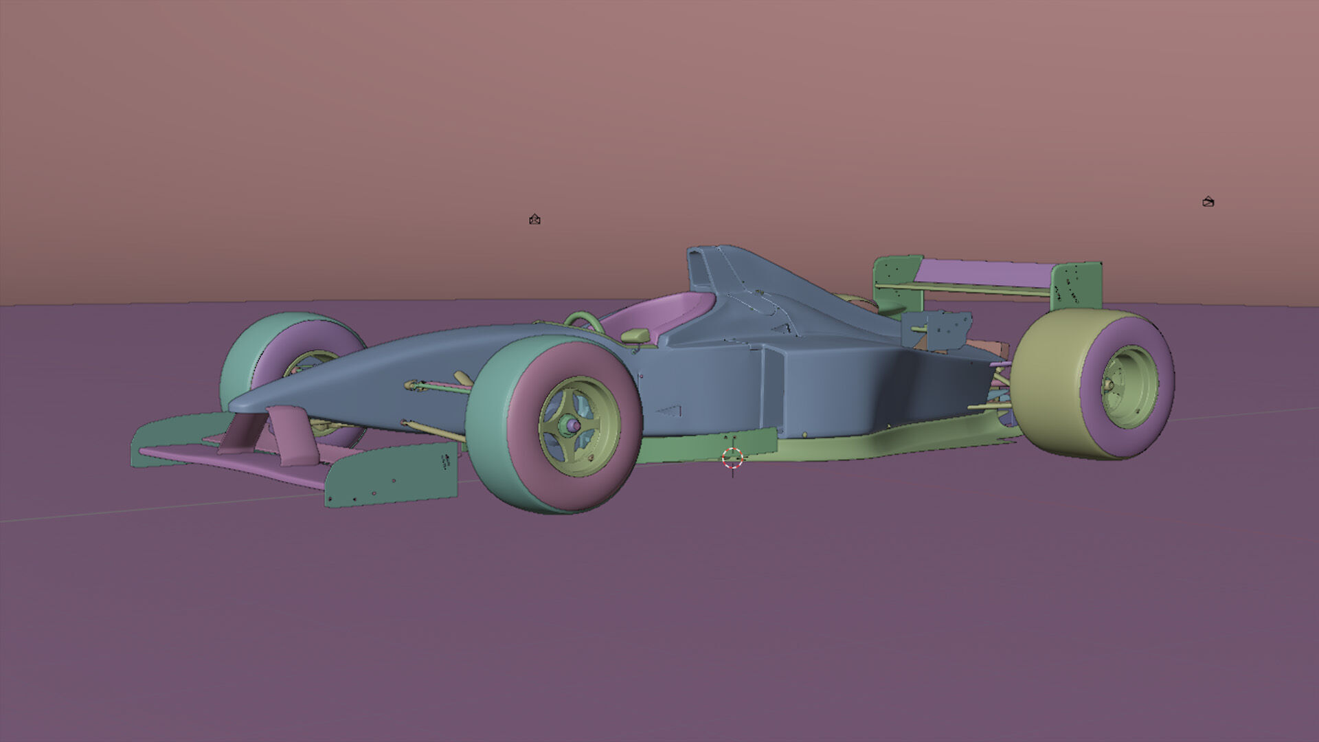 1996 Minardi M195B Formula 1 3D model_17