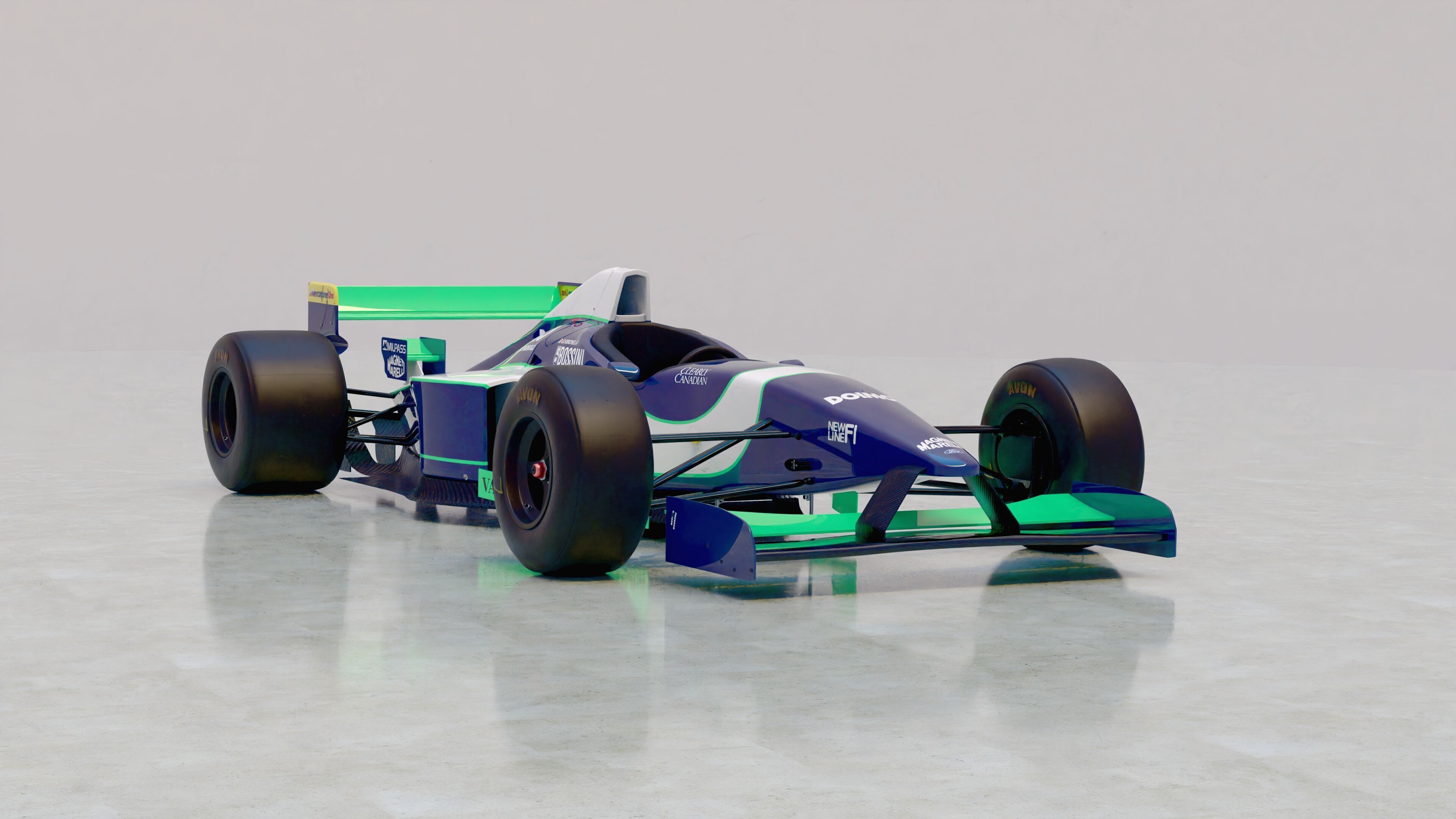 1996 Minardi M195B Formula 1 3D model_4