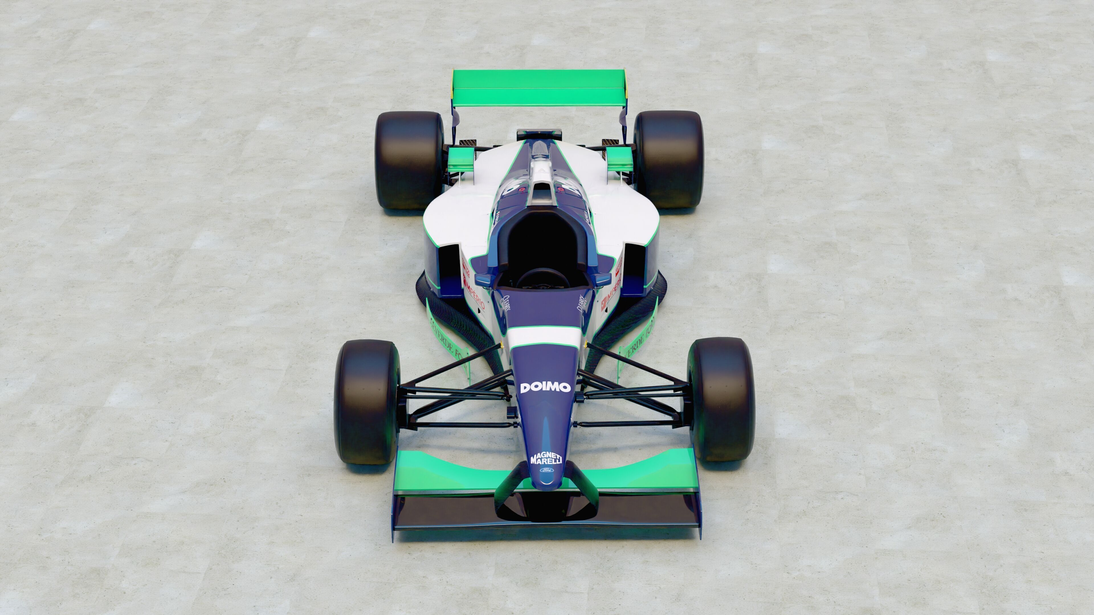 1996 Minardi M195B Formula 1 3D model_3
