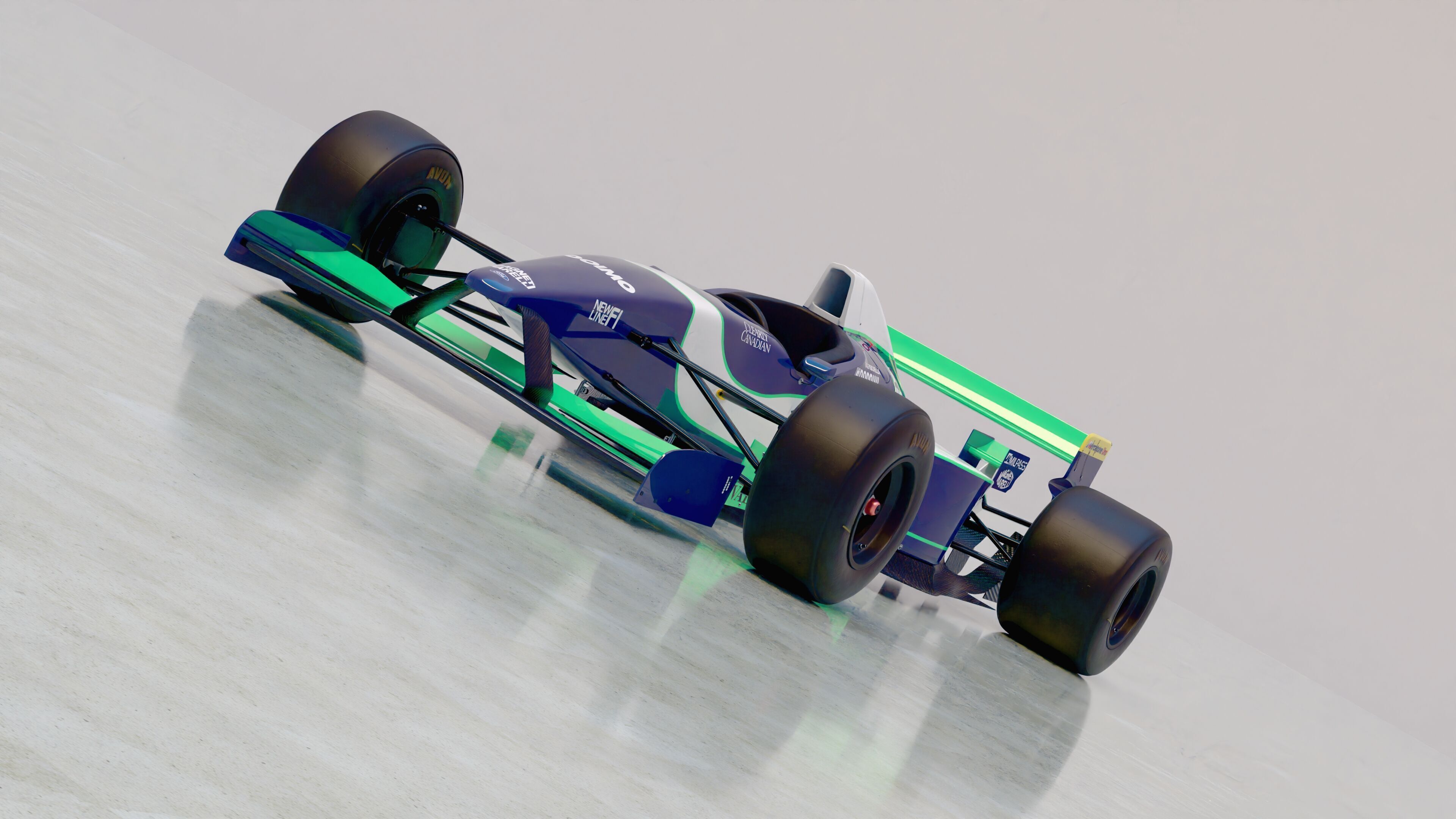 1996 Minardi M195B Formula 1 3D model_14