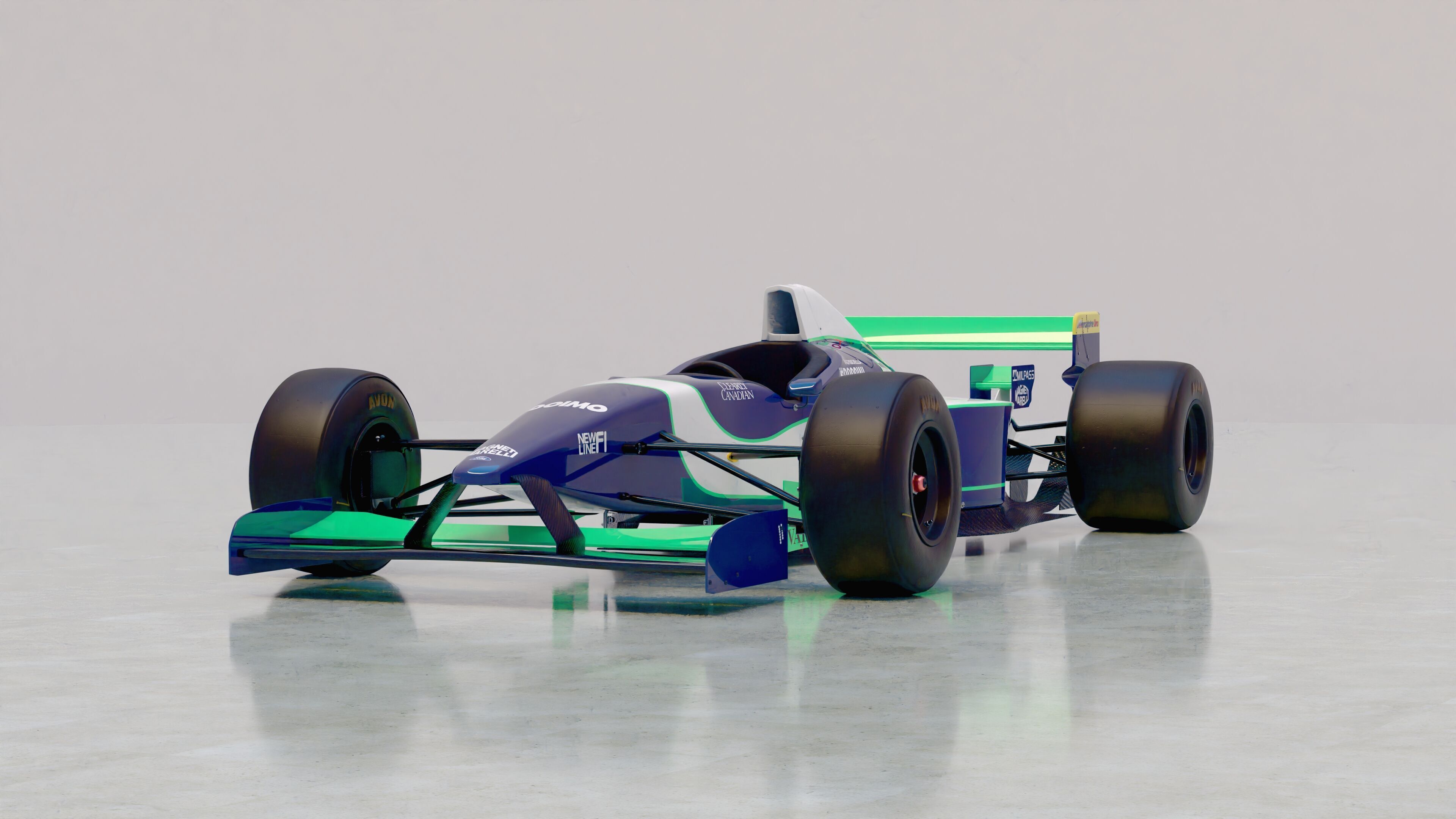 1996 Minardi M195B Formula 1 3D model_13