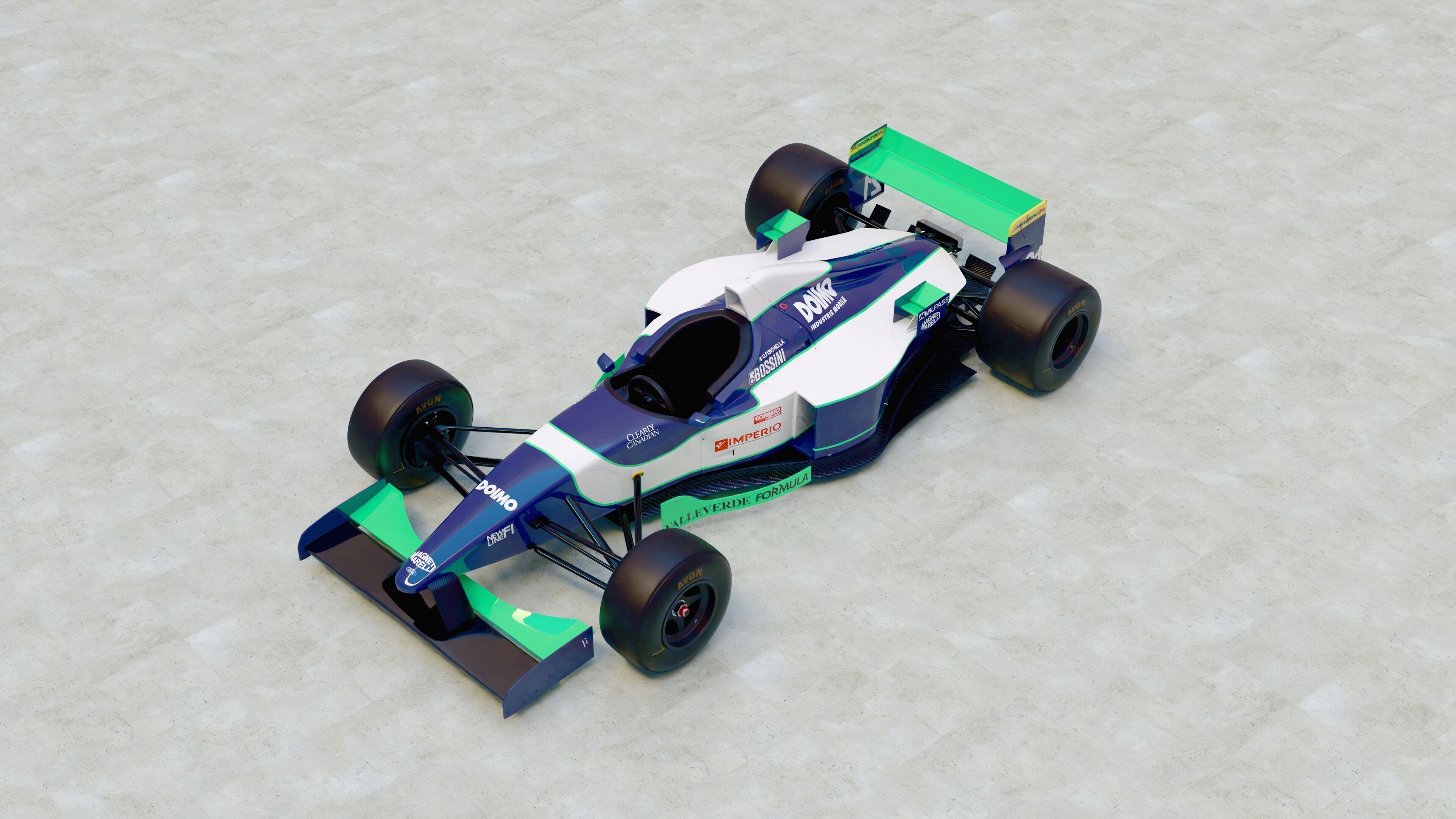 1996 Minardi M195B Formula 1 3D model_6