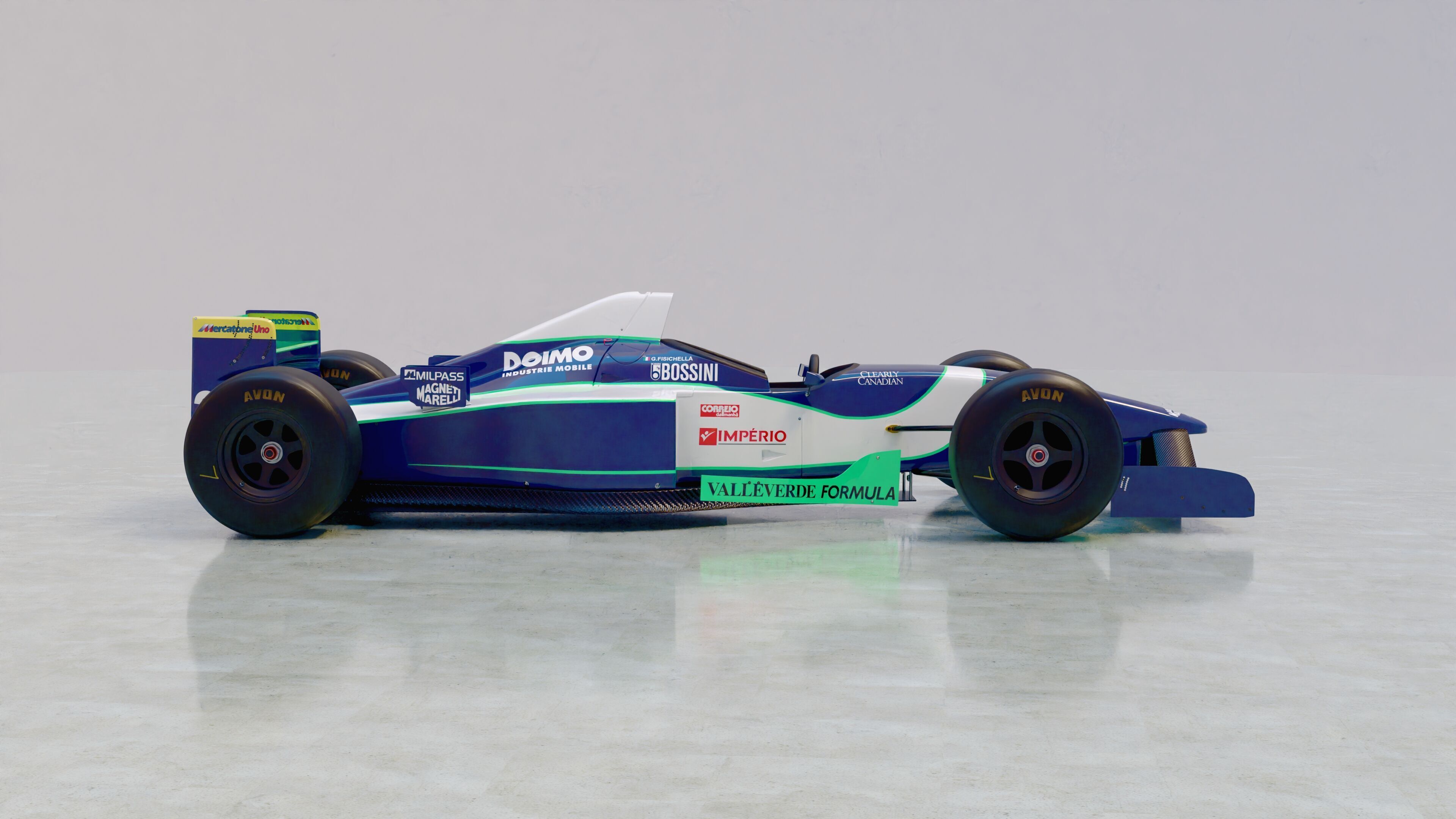 1996 Minardi M195B Formula 1 3D model_16
