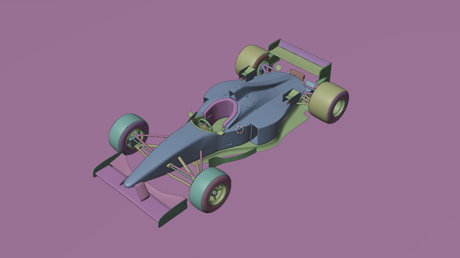 1996 Minardi M195B Formula 1 3D model_23