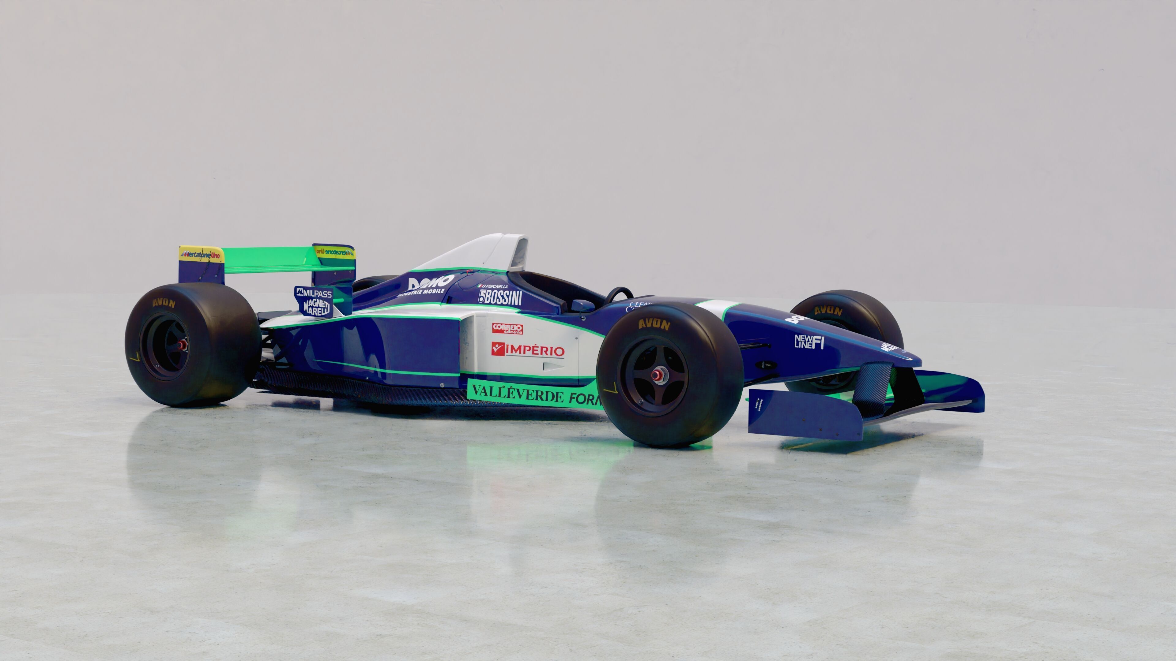 1996 Minardi M195B Formula 1 3D model_5