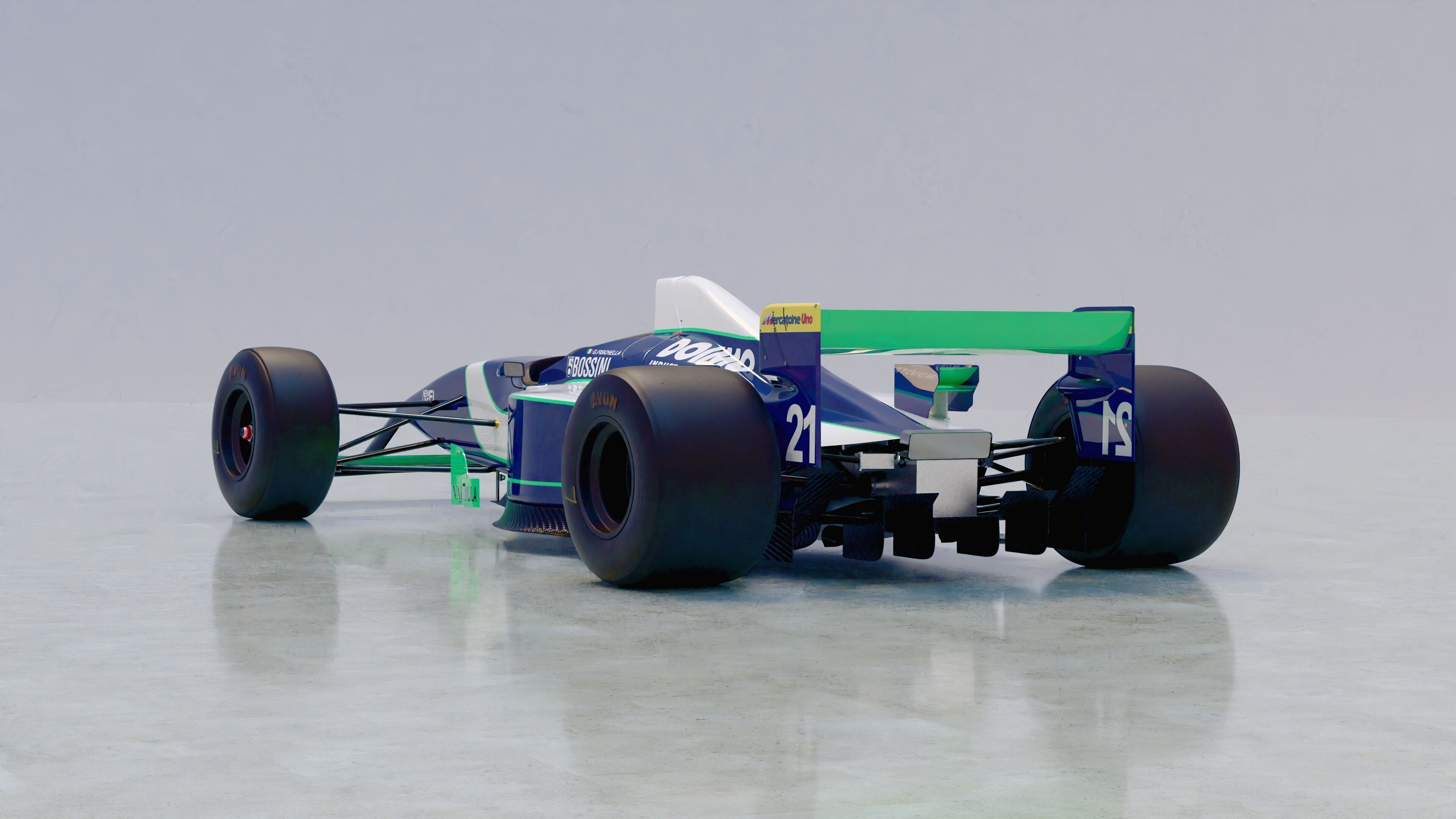1996 Minardi M195B Formula 1 3D model_11