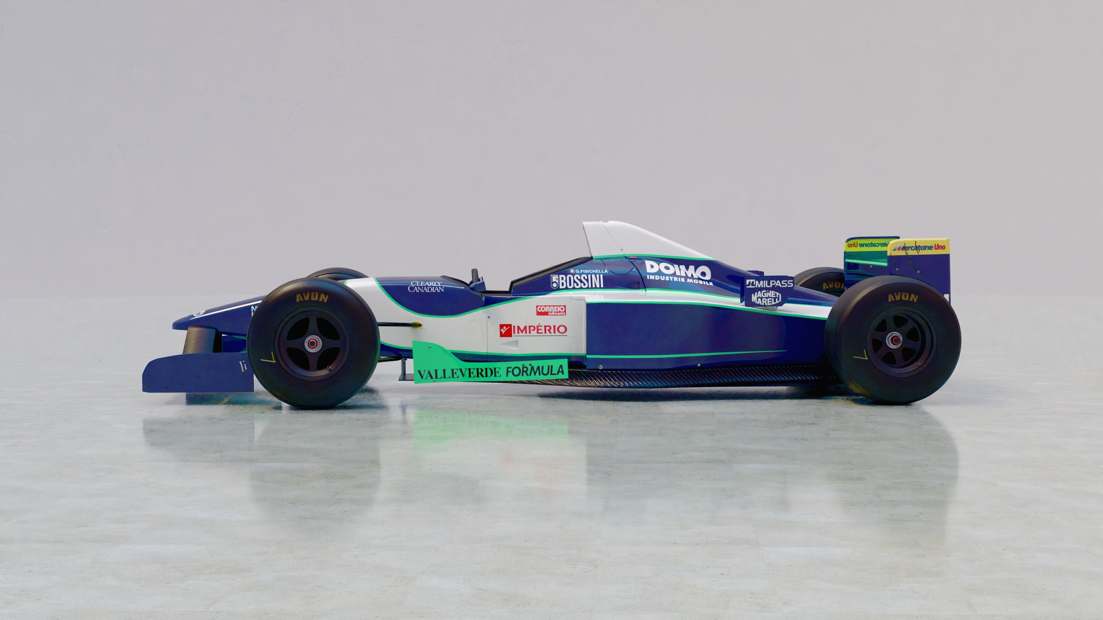 1996 Minardi M195B Formula 1 3D model_15