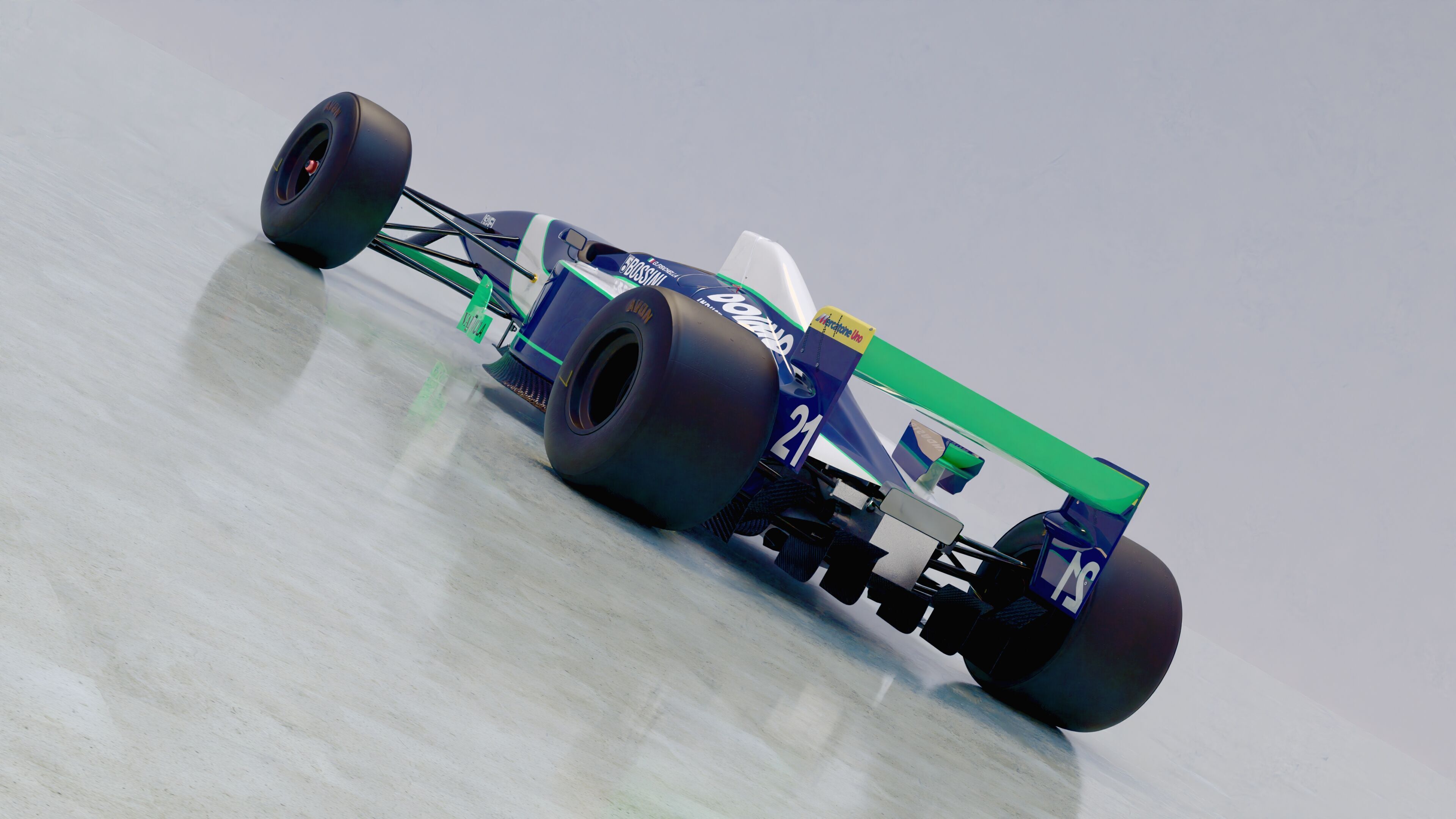 1996 Minardi M195B Formula 1 3D model_12