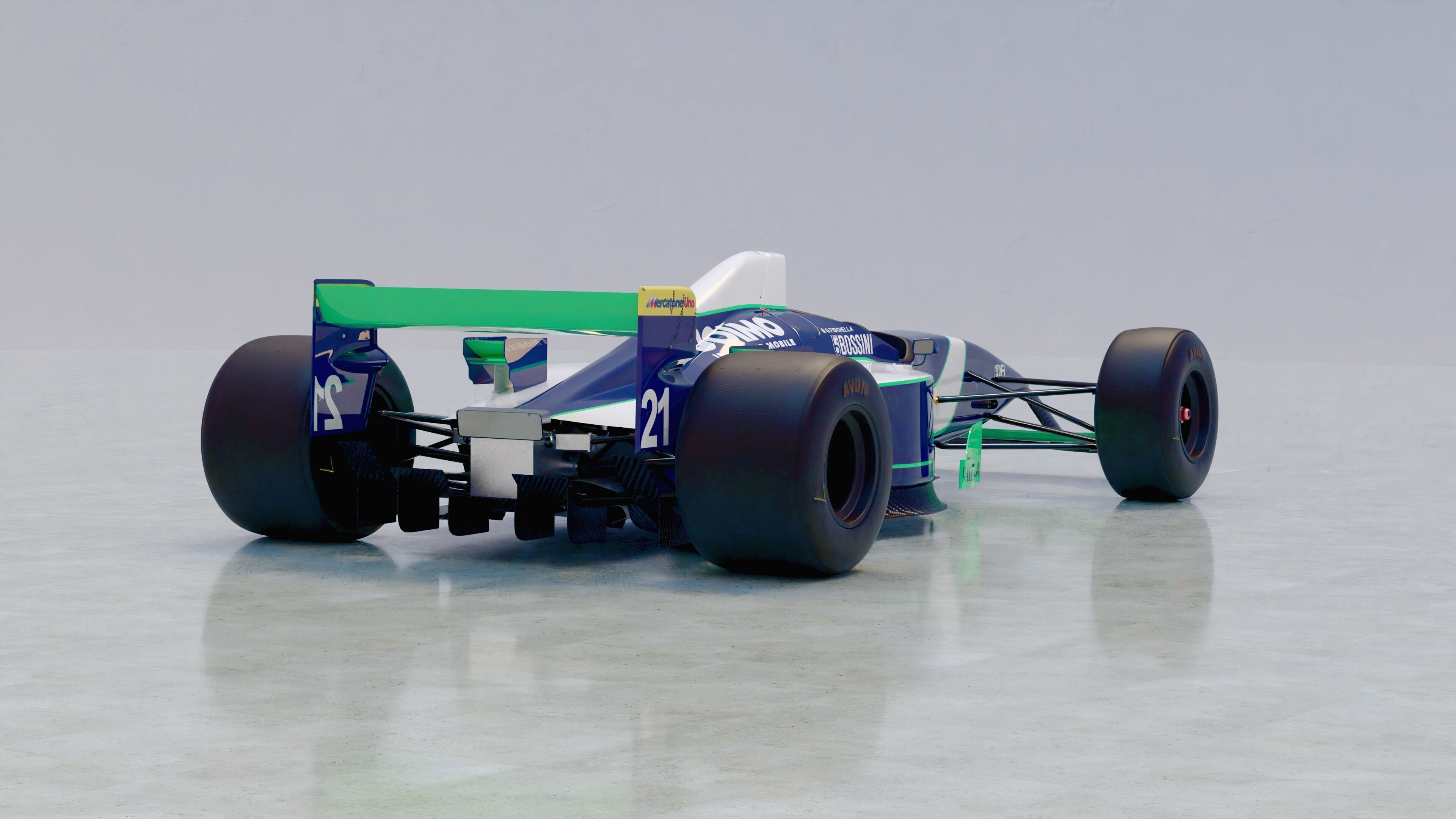 1996 Minardi M195B Formula 1 3D model_10