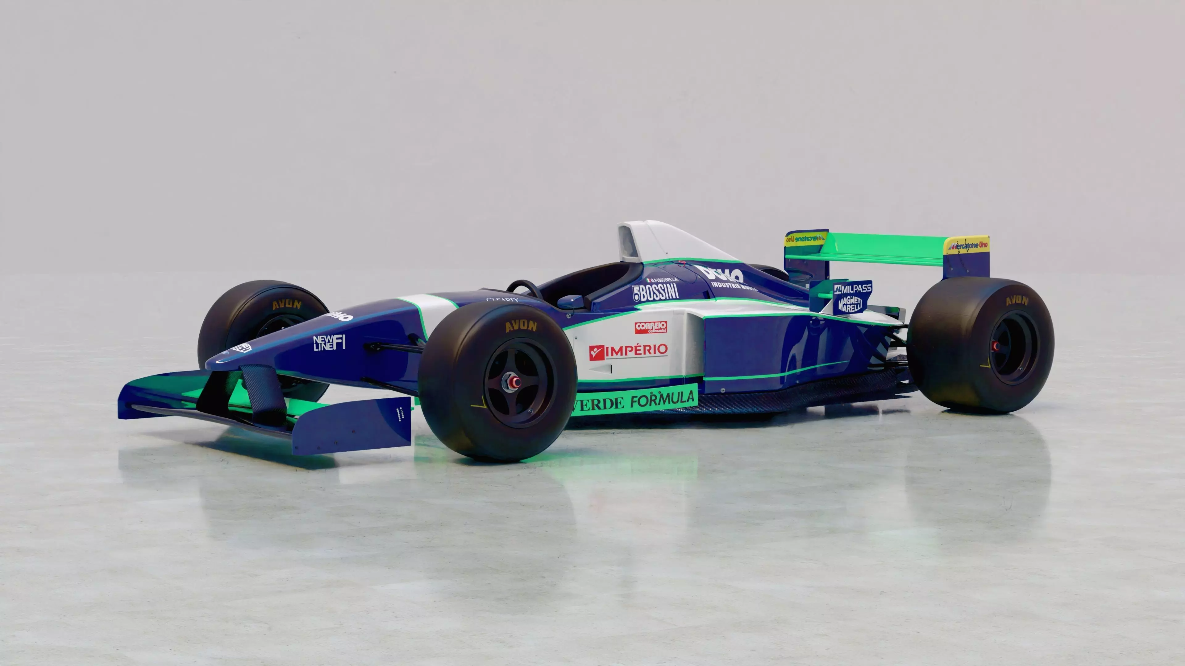 1996 Minardi M195B Formula 1 3D model_0