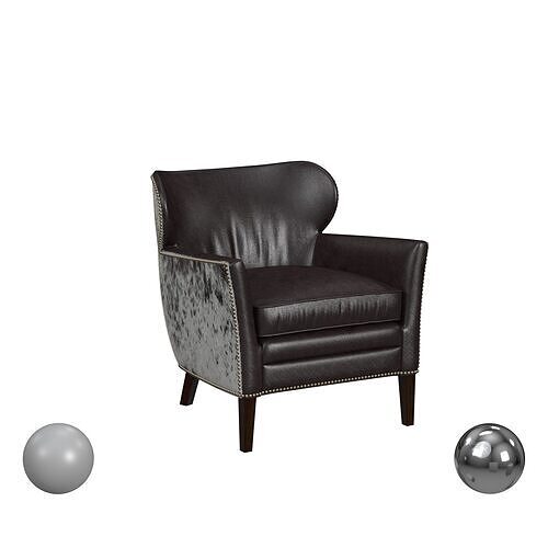 Hooker Furniture Kato Leather Swivel Chair with Dark HOH 3D model