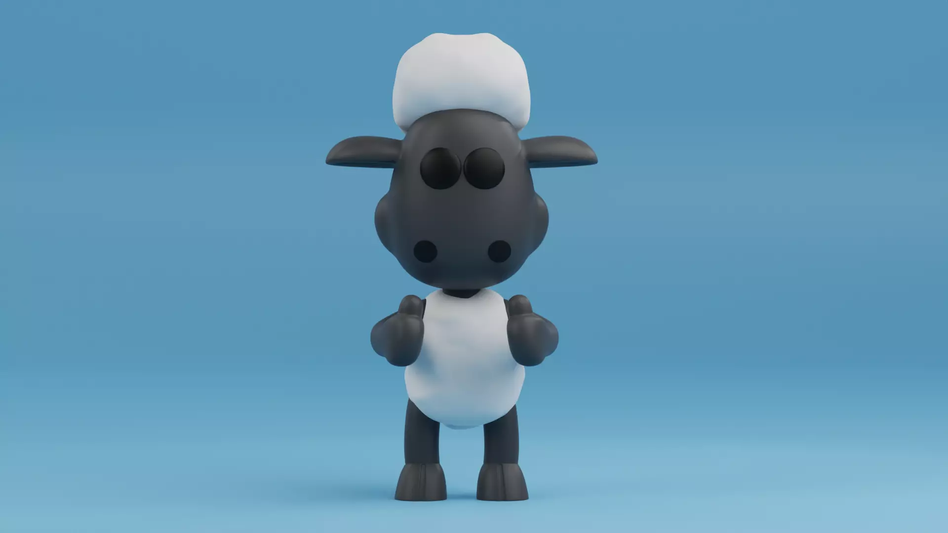 Shaun the Sheep funko pop from animated series Shaun the Sheep 3D print model_0