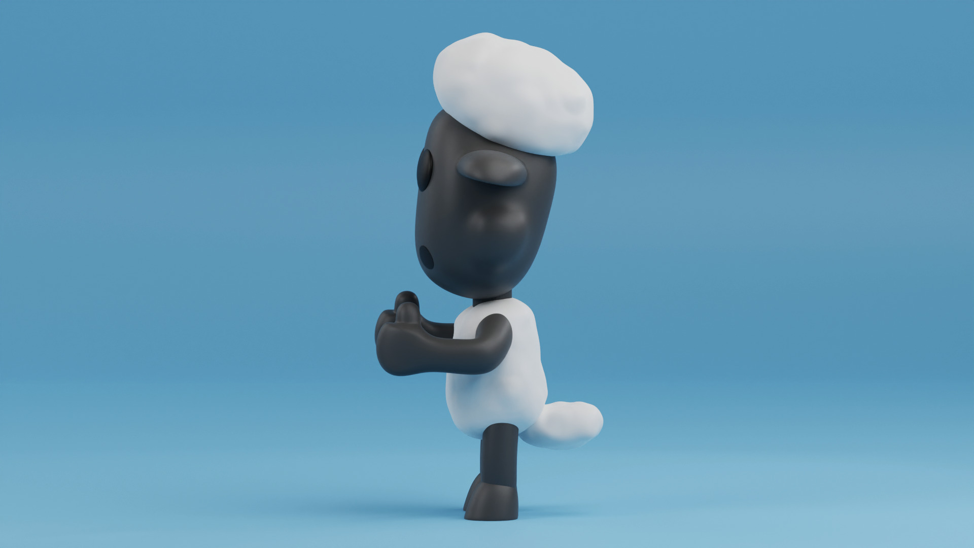 Shaun the Sheep funko pop from animated series Shaun the Sheep 3D print model_1