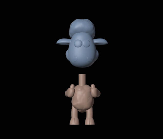 Shaun the Sheep funko pop from animated series Shaun the Sheep 3D print model_12
