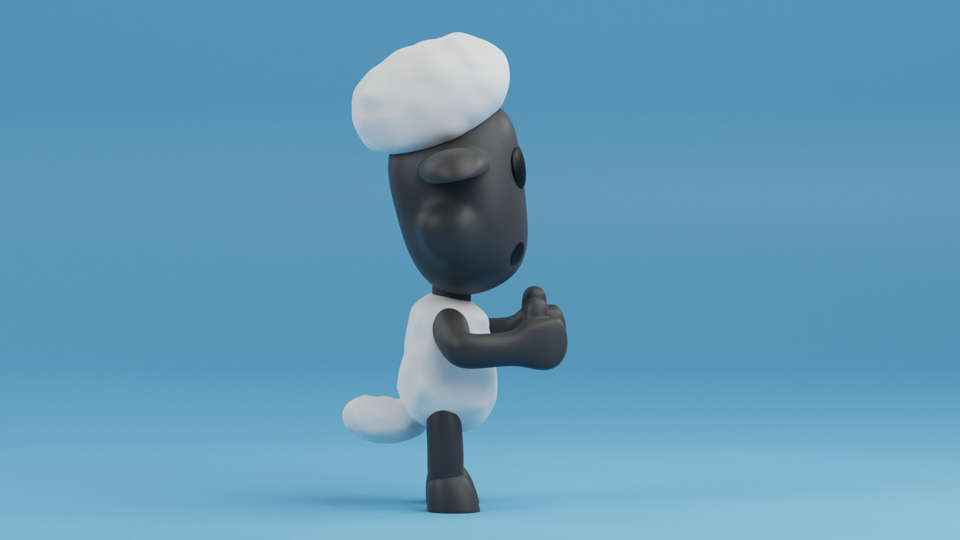 Shaun the Sheep funko pop from animated series Shaun the Sheep 3D print model_6