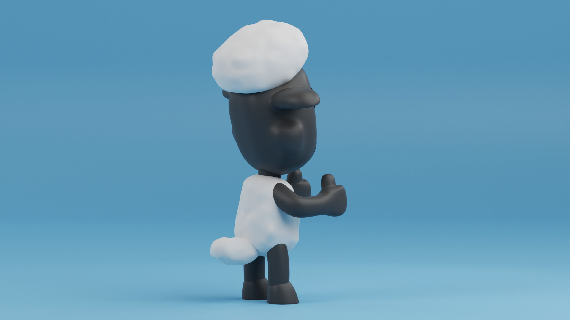 Shaun the Sheep funko pop from animated series Shaun the Sheep 3D print model_7