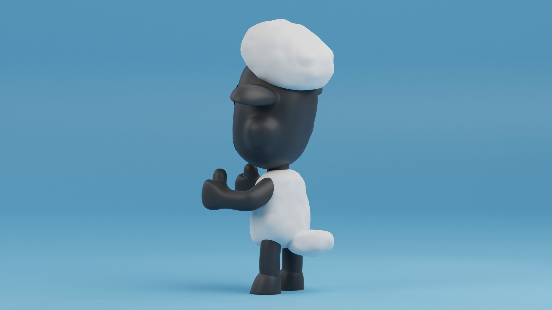 Shaun the Sheep funko pop from animated series Shaun the Sheep 3D print model_11