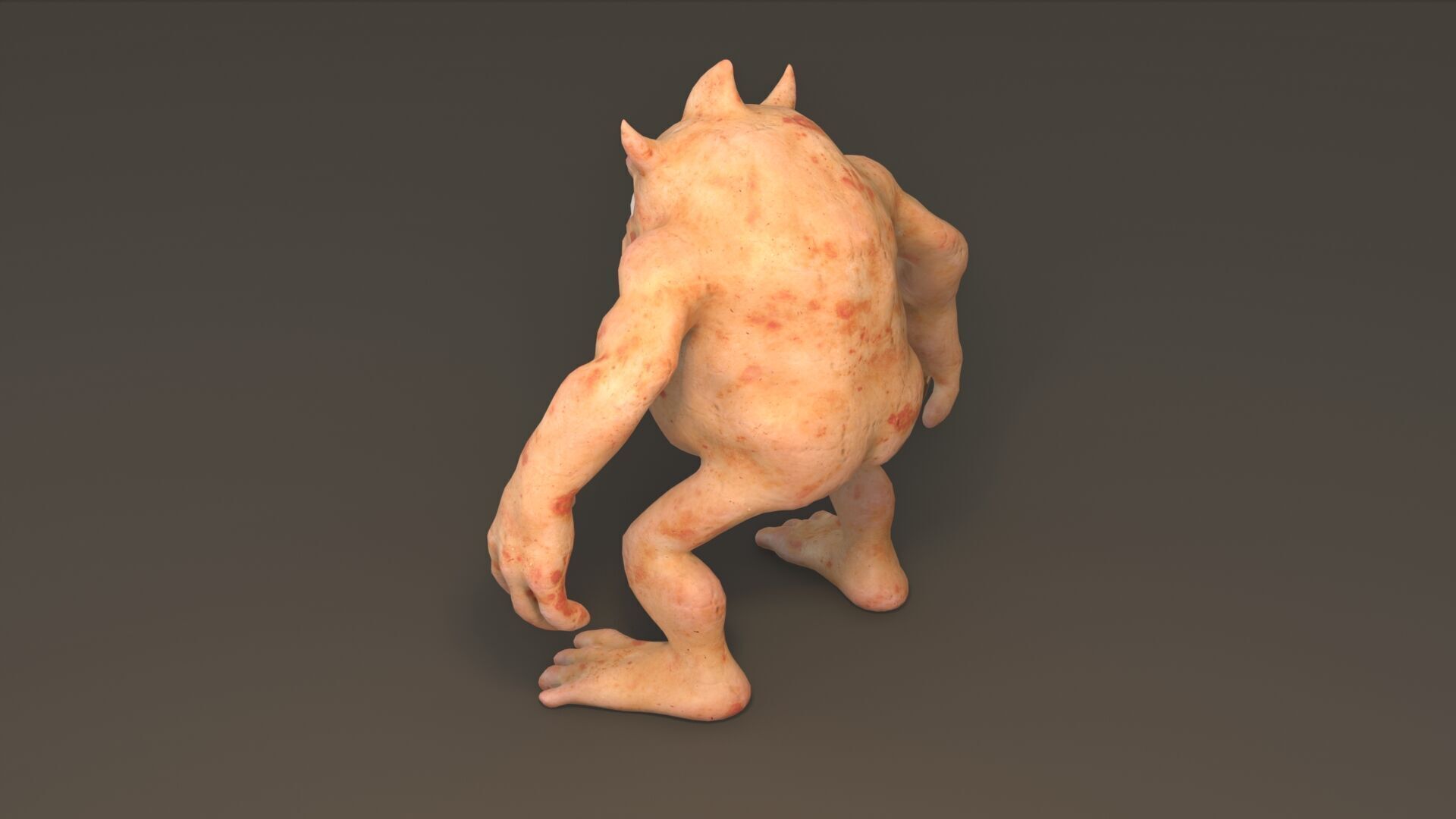 Cartoon Monster Free low-poly 3D model_8