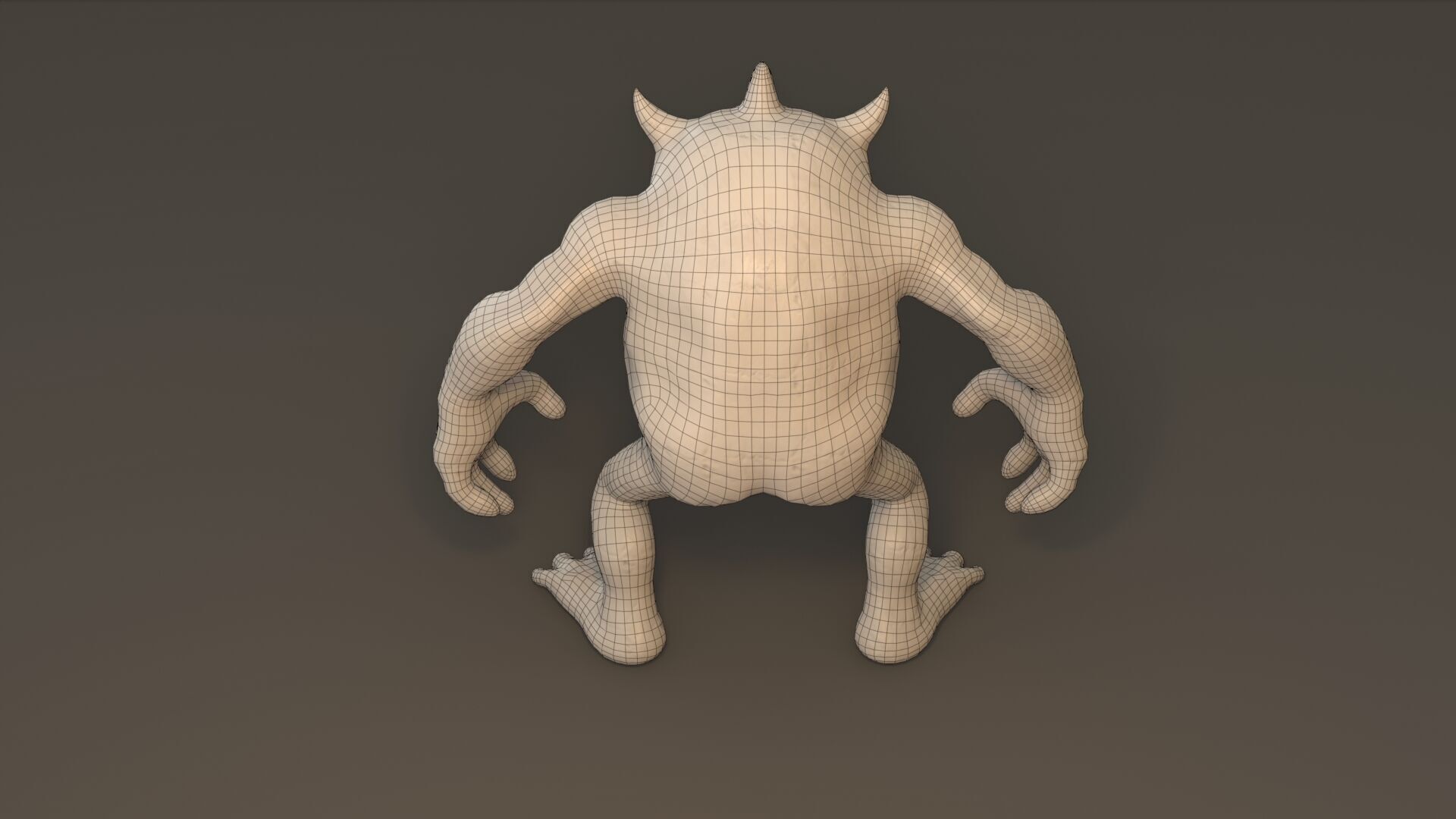 Cartoon Monster Free low-poly 3D model_18