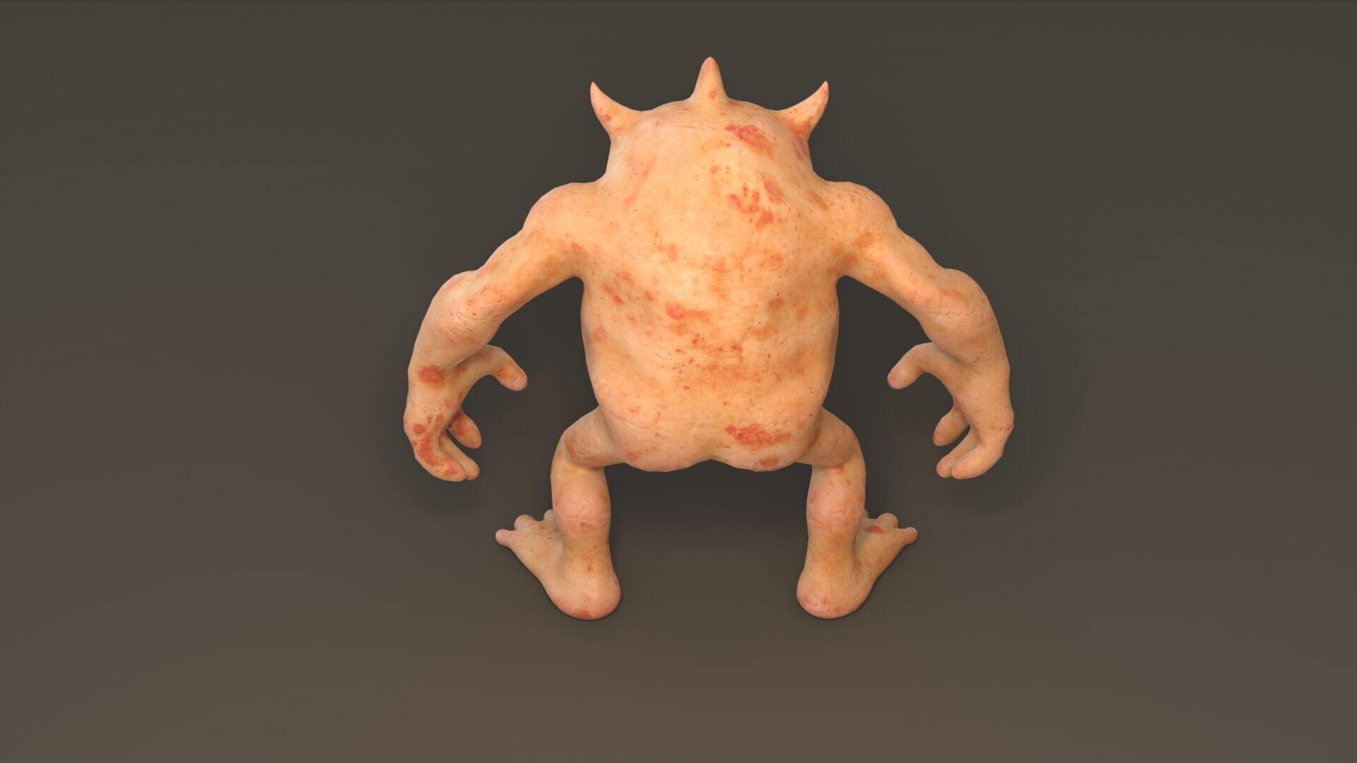 Cartoon Monster Free low-poly 3D model_9