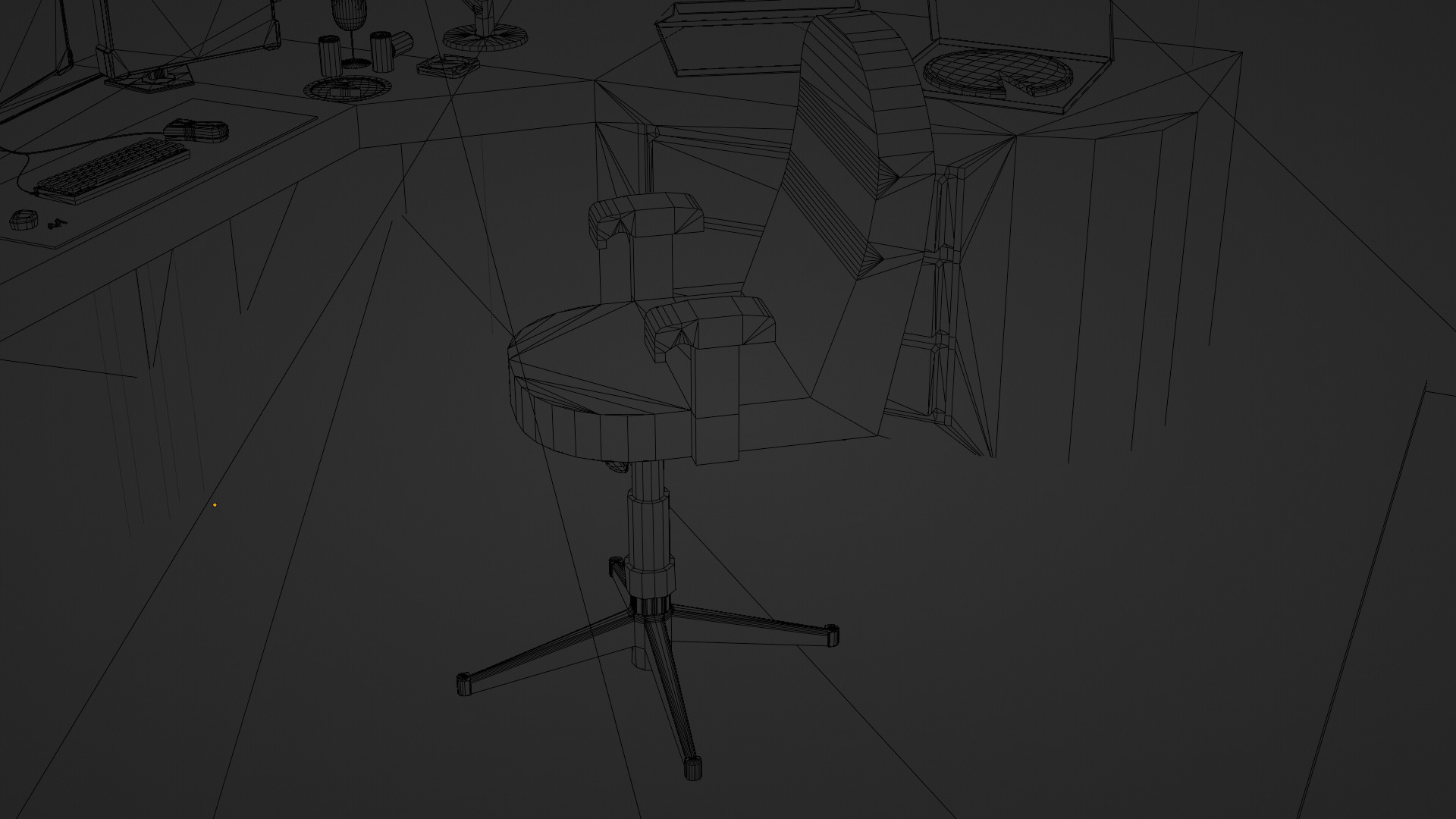 cyber punk room 3D model Low-poly 3D model_8