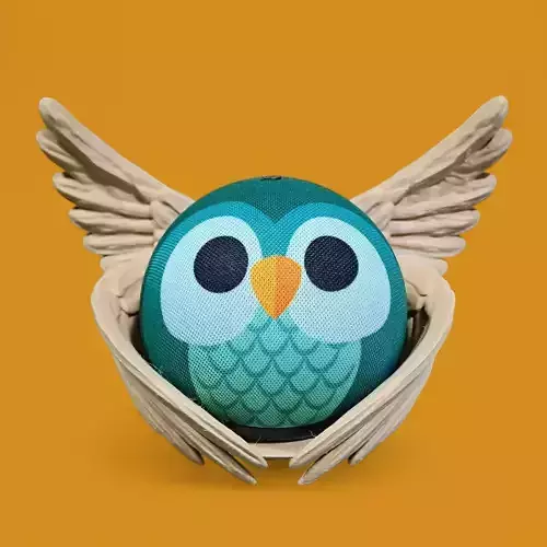 Echo Dot Winged Stand 3D print model