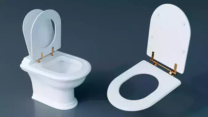 Tankless Toilet 3D model