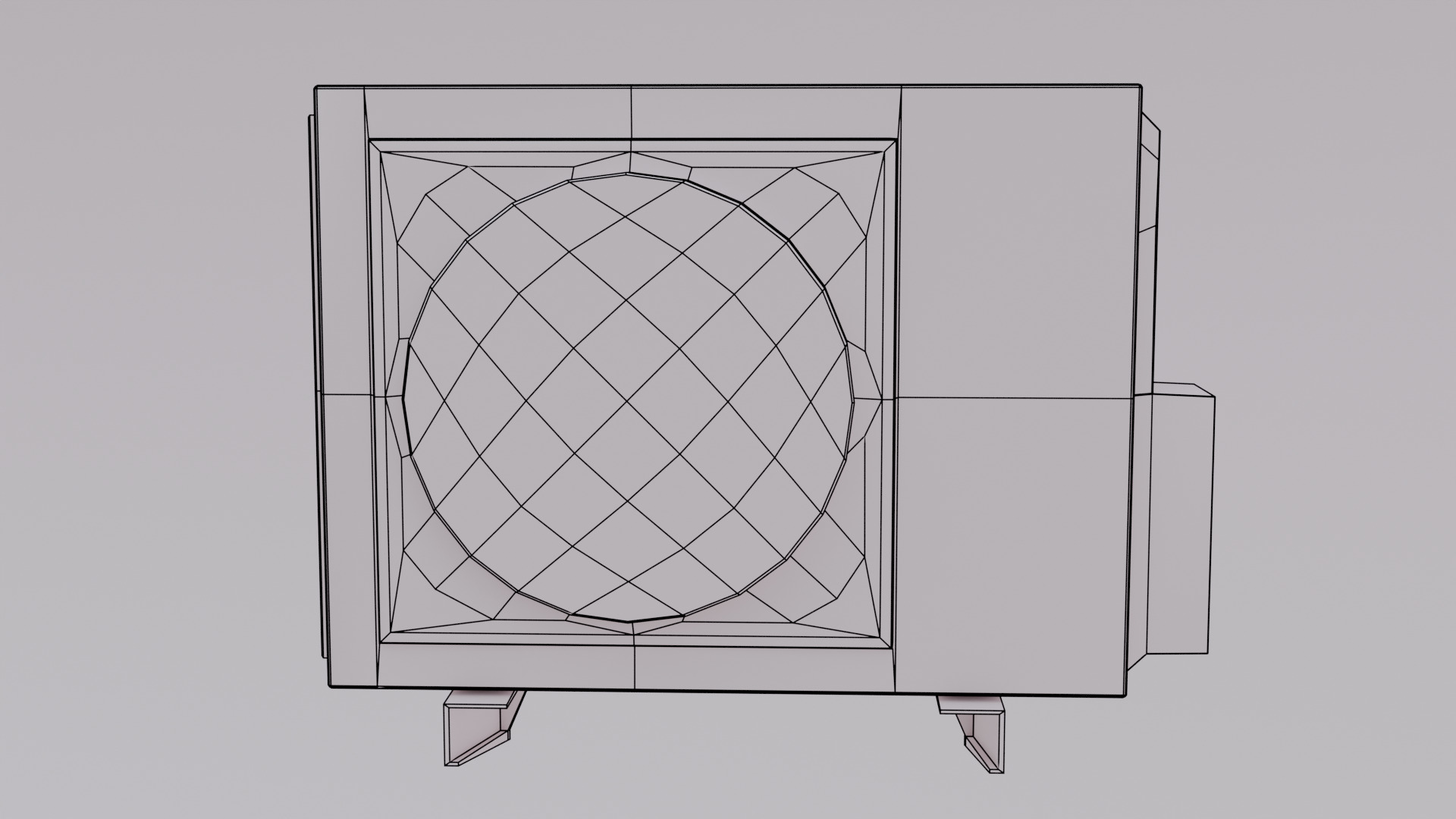 Air Condition Low Poly Low-poly 3D model_6