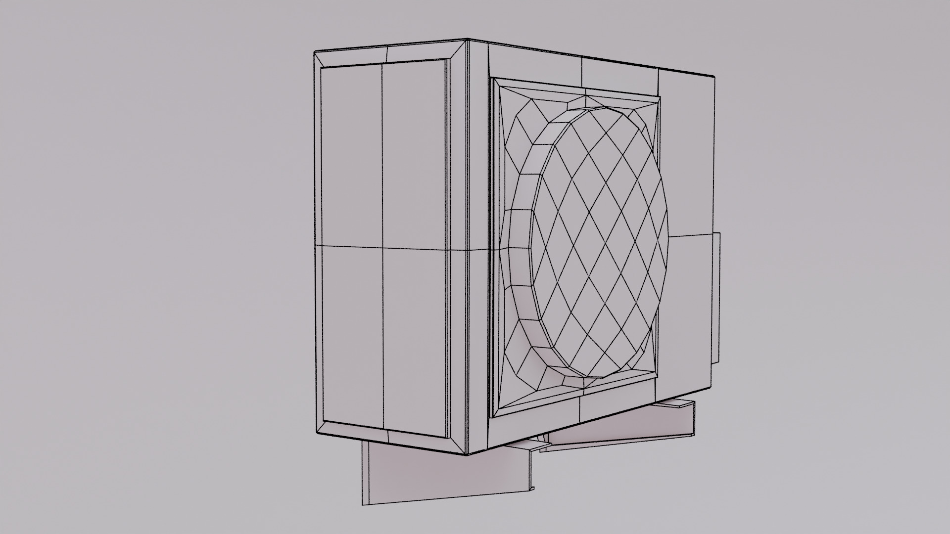 Air Condition Low Poly Low-poly 3D model_8