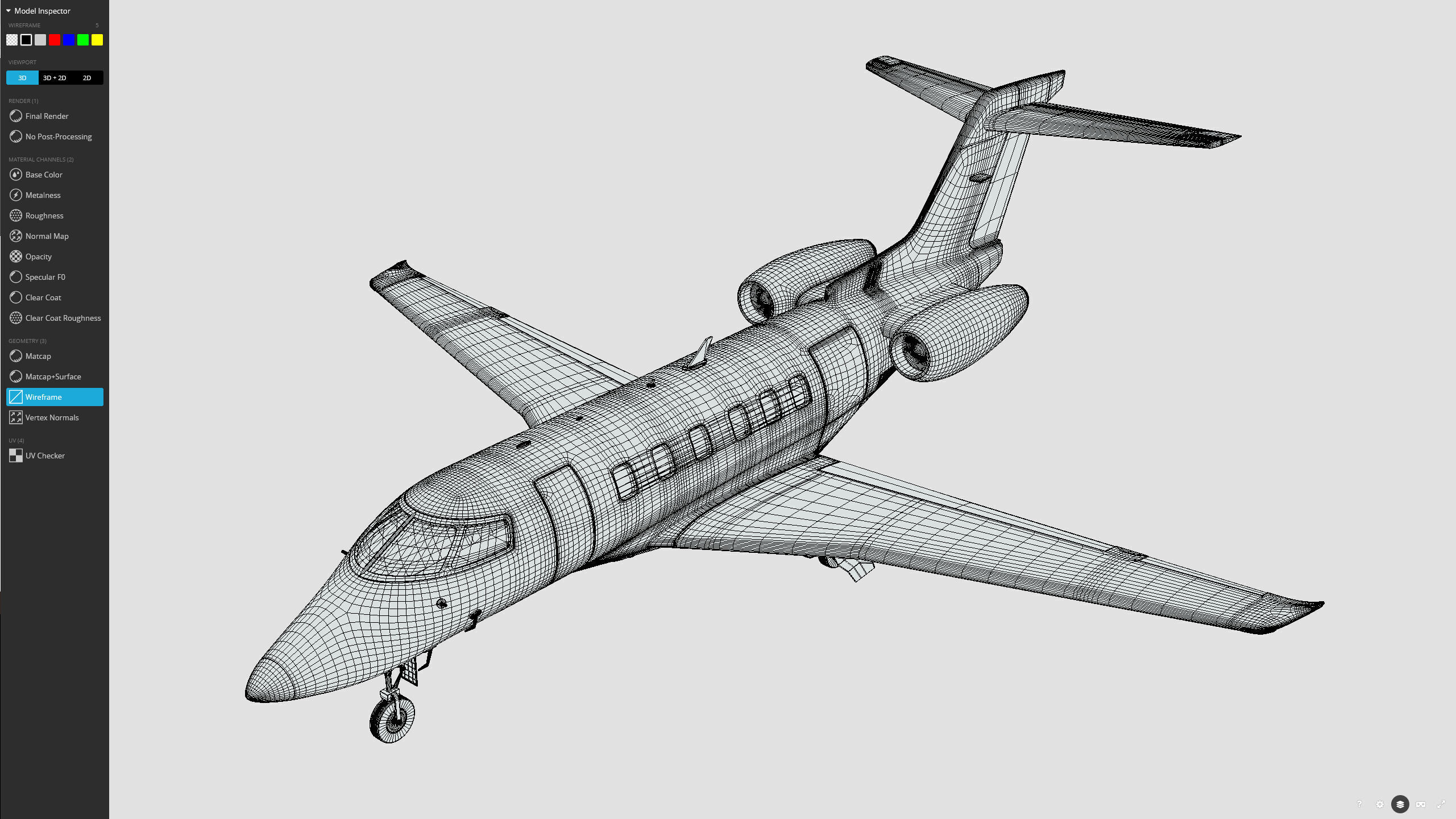 pilatus pc 24 Low-poly 3D model_6