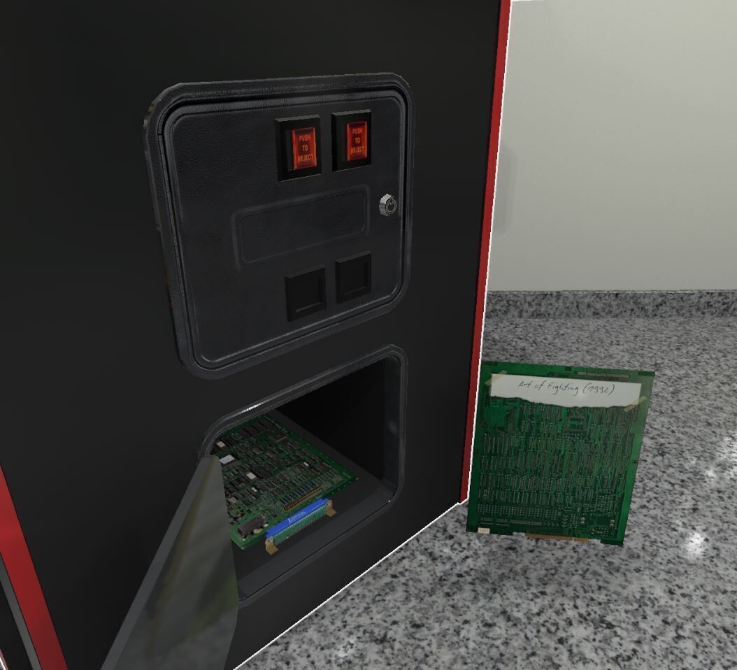 90s 2 Player Arcade Machine Low-poly 3D model_4