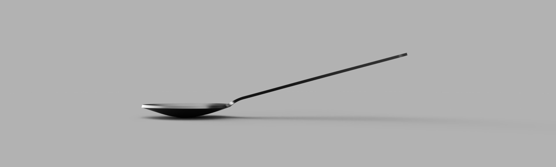 Modern Ergonomic Spoon 3D Printable STL 3D print model_3