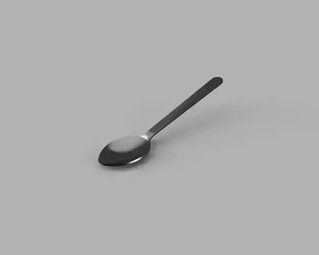 Modern Ergonomic Spoon 3D Printable STL 3D print model