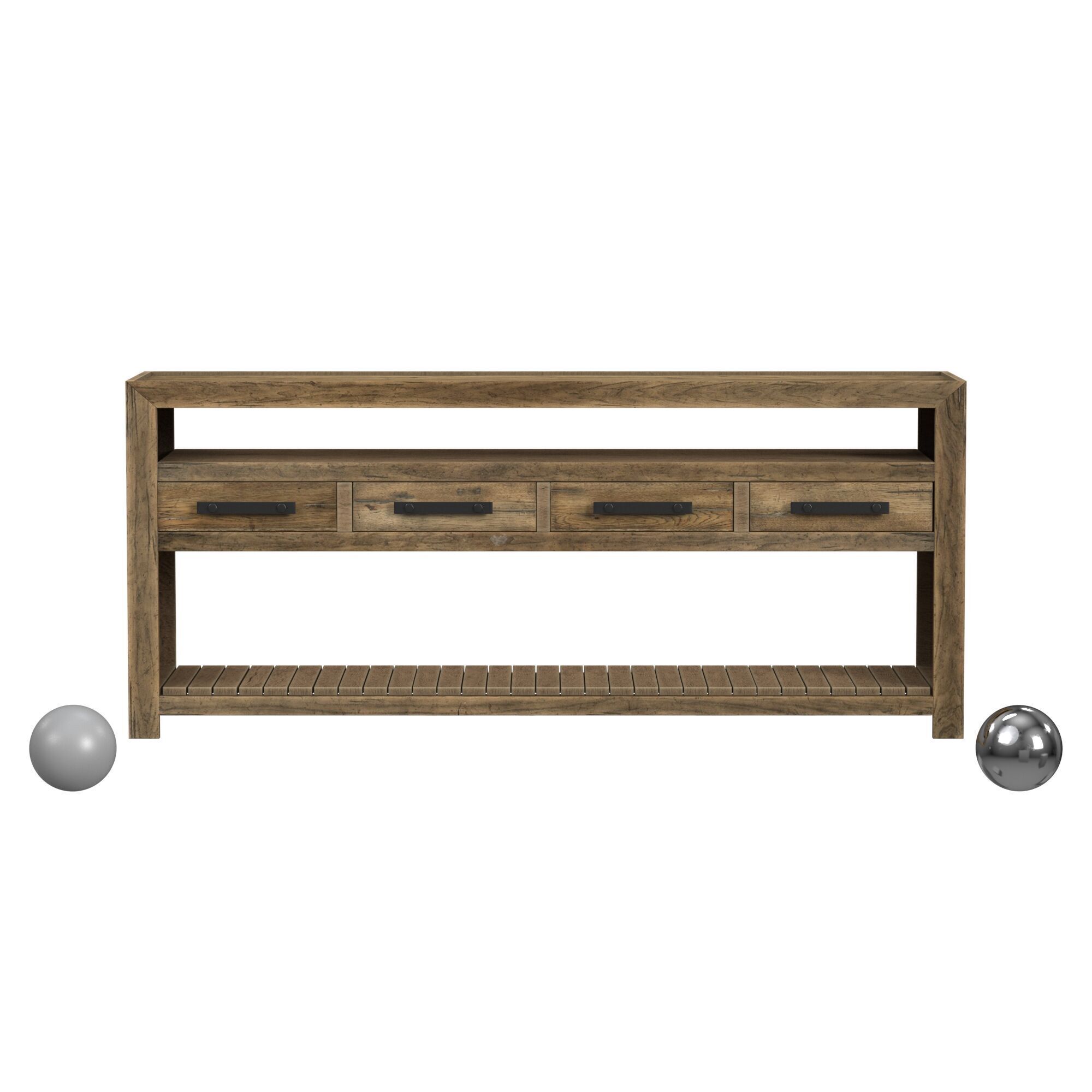 Hooker Furniture Occasional Tables Roslyn County Console Table 3D model_1