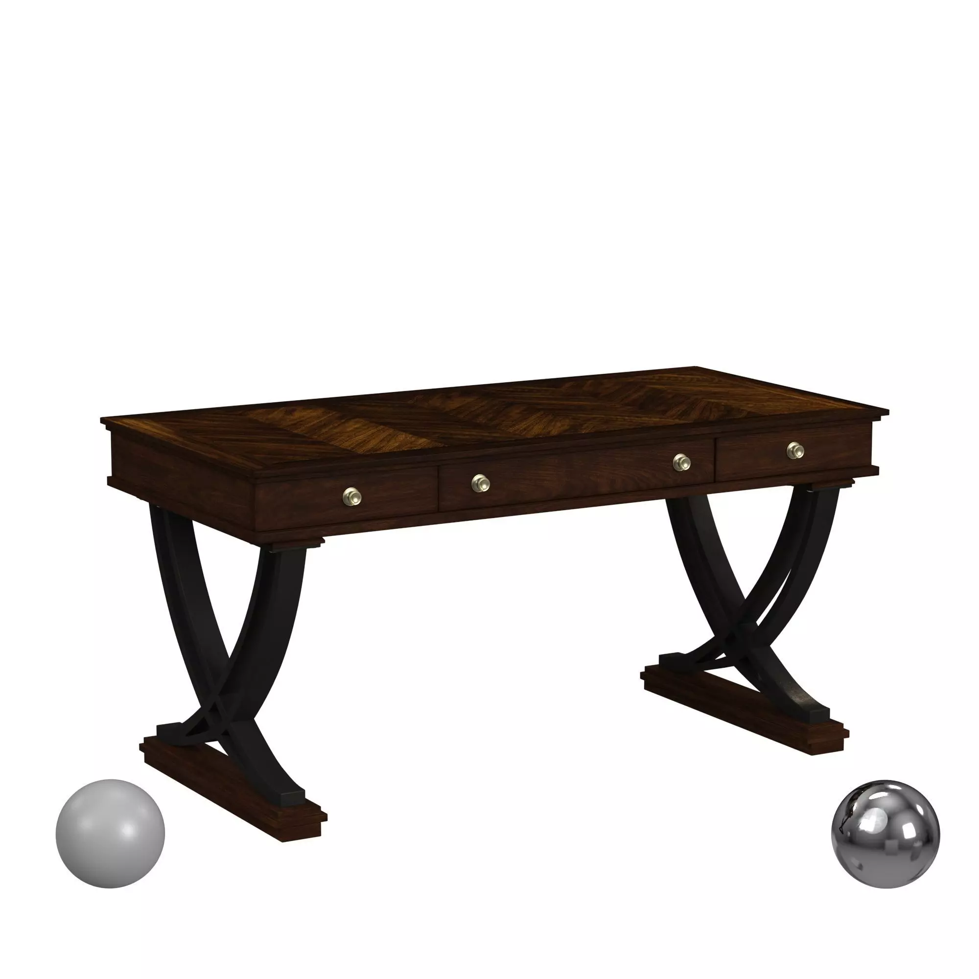 Hooker Furniture Palisade Writing Desk 3D model_0
