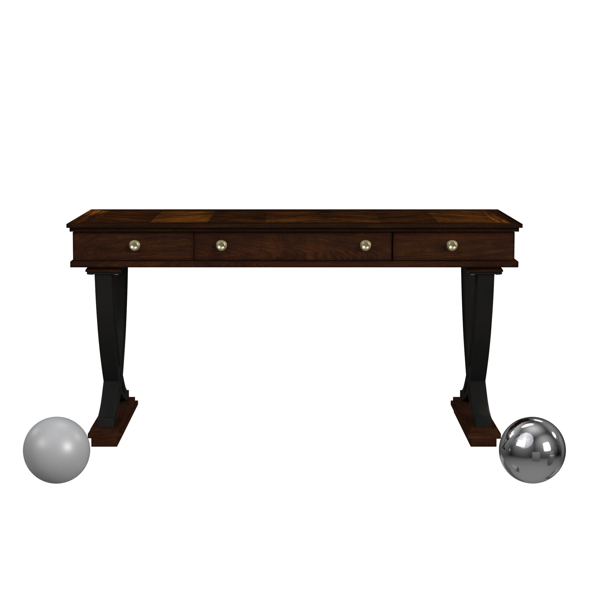Hooker Furniture Palisade Writing Desk 3D model_1