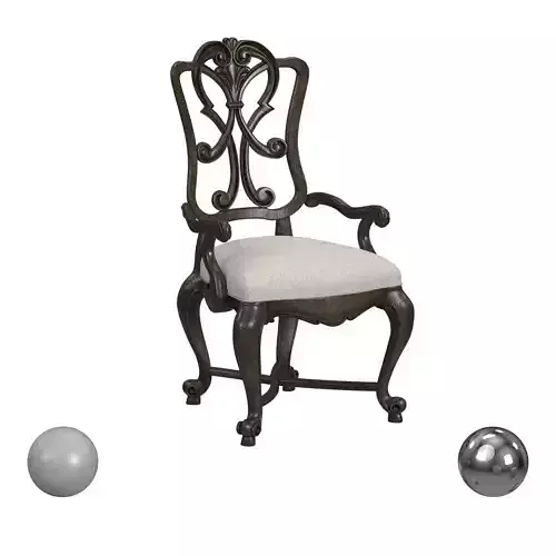 Hooker Furniture Rhapsody Wood Back Arm Chair v2