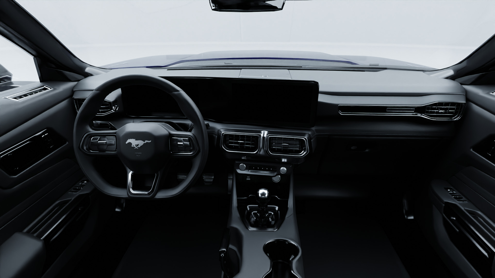 Ford Mustang 2024 with interior 3D model_2