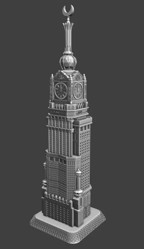 Makkah clock tower 3D print model