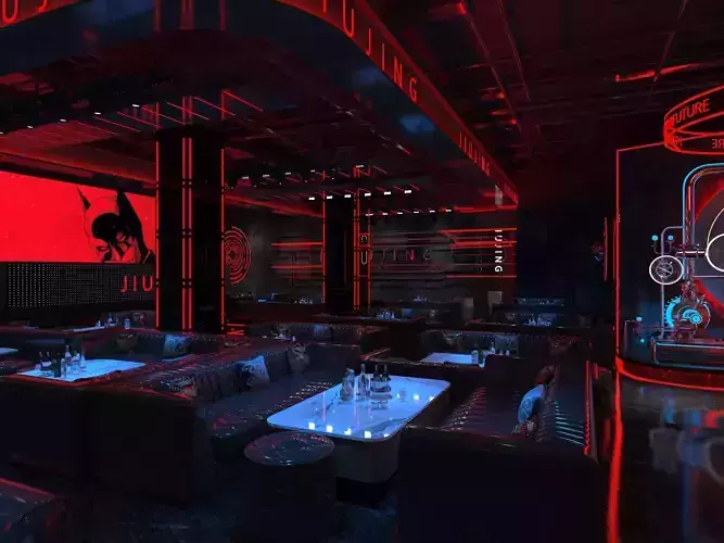 Night Club - Low Poly - Game Ready Low