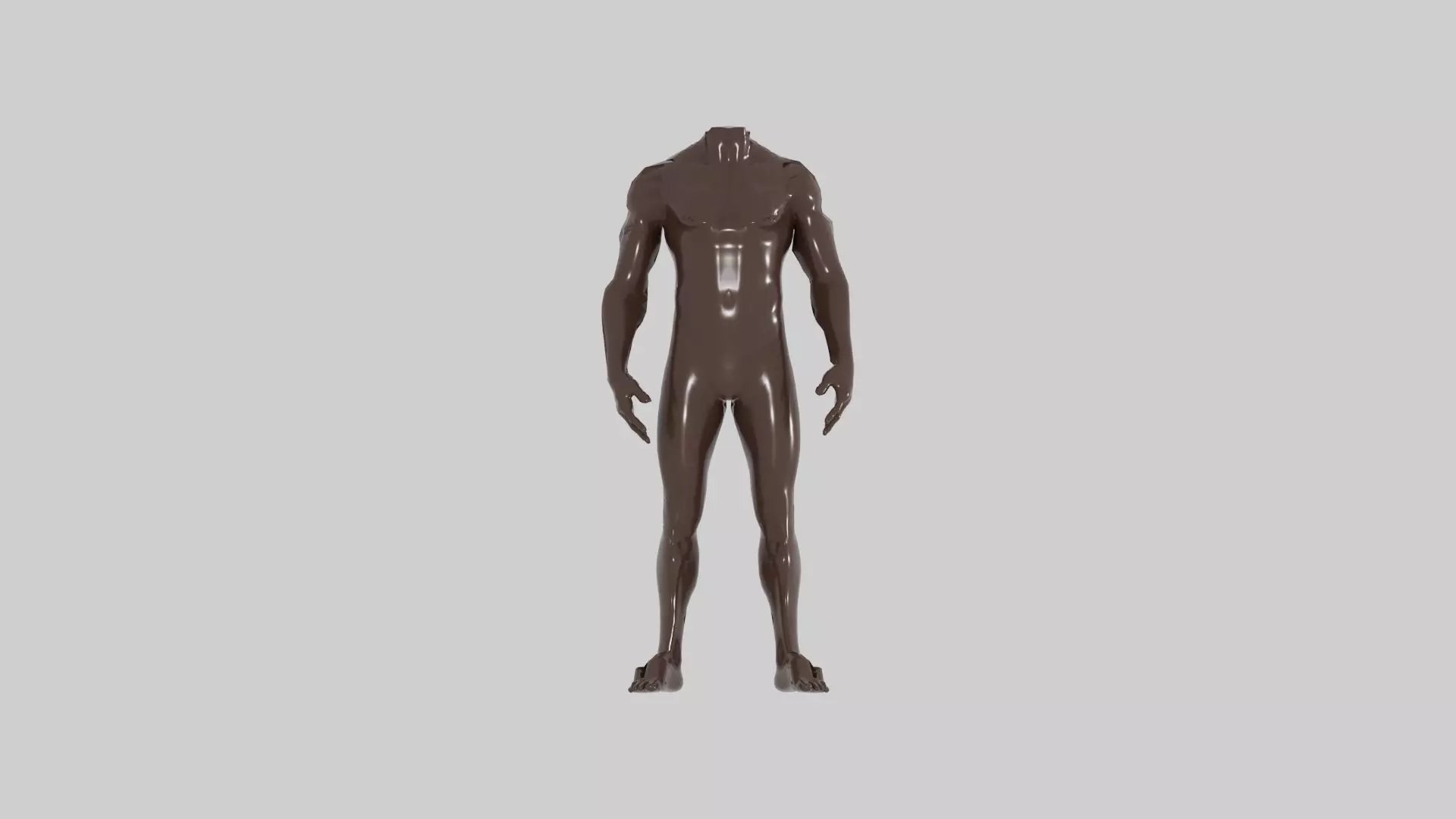Male body model Free 3D print model