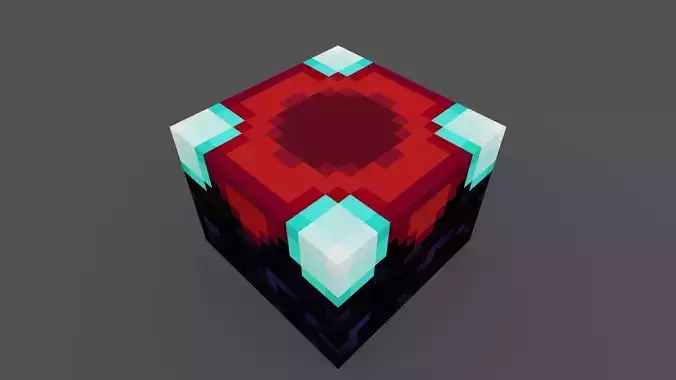 MineCraft enchanting table Low-poly 3D model