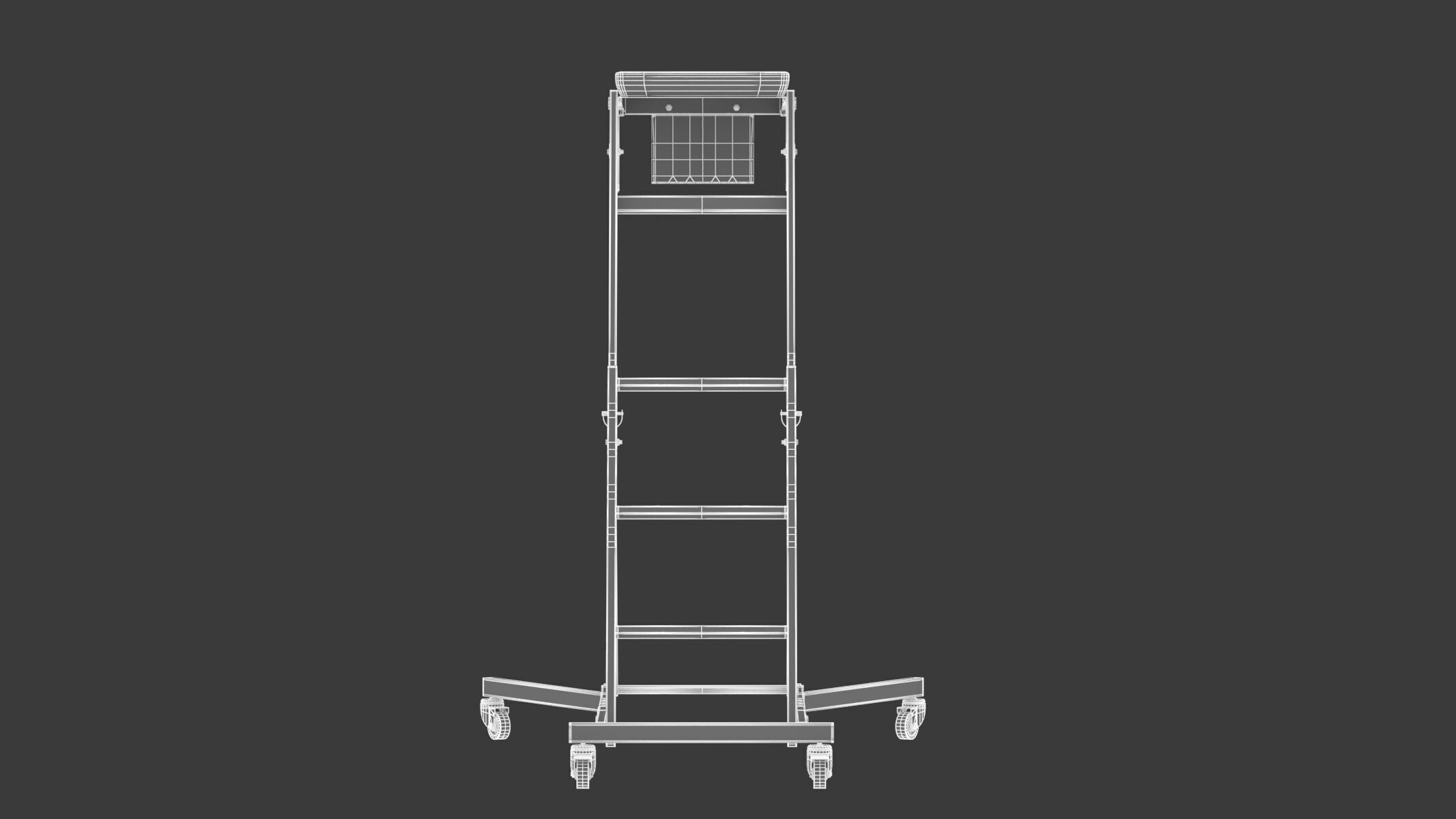 Garage Elevated Creeper Adjustable Topside Mechanic Seat 3D model_11